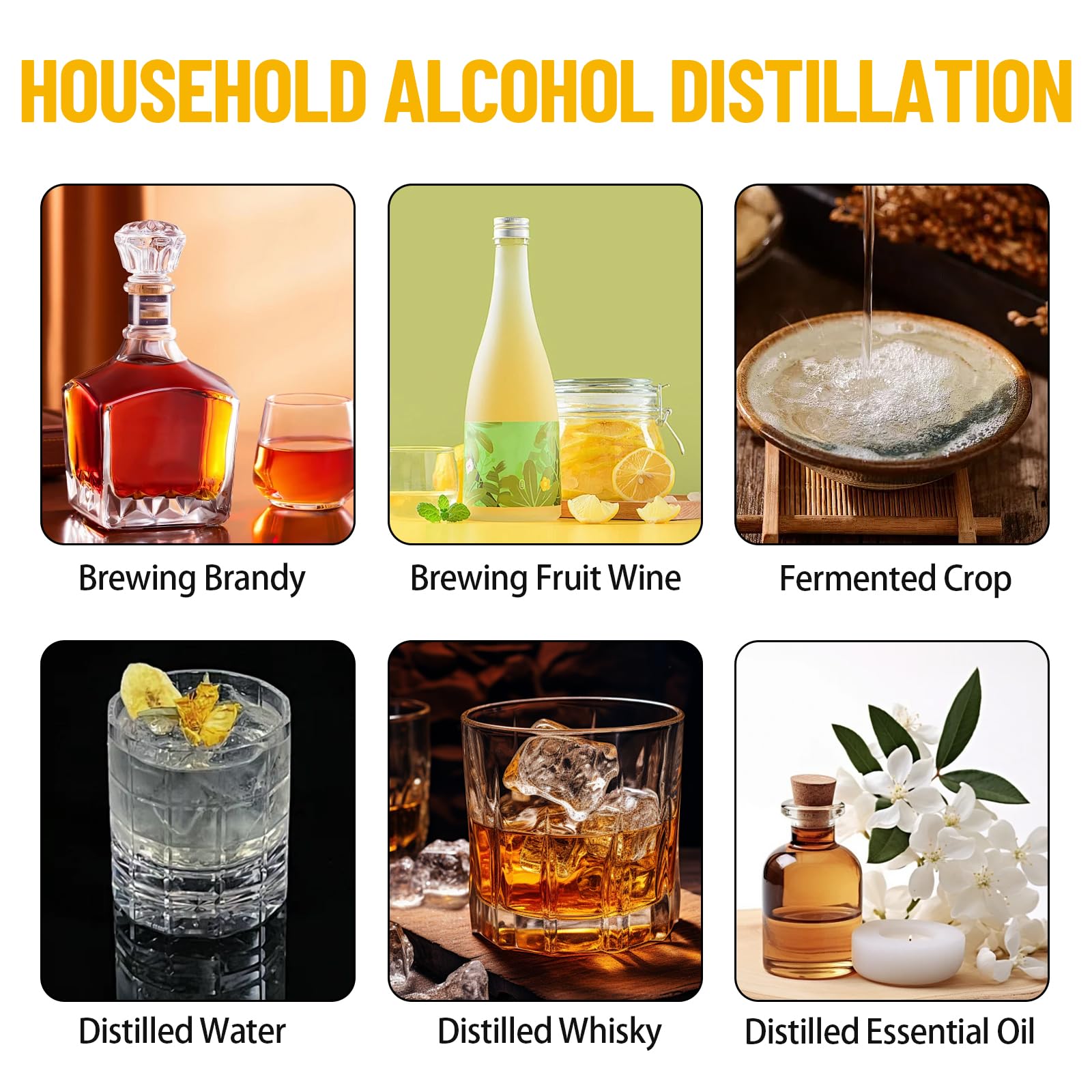 GARVEE 3 Gallon Double Chilled Alcohol Still - Stainless Steel Home Distilling Kit with Copper Tubing & Built-in Thermometer | Multi-Purpose 3 Pot Distiller for Whiskey, Brandy, Moonshine | Perfect for Home Brewing, DIY Spirits & Craft Distillation