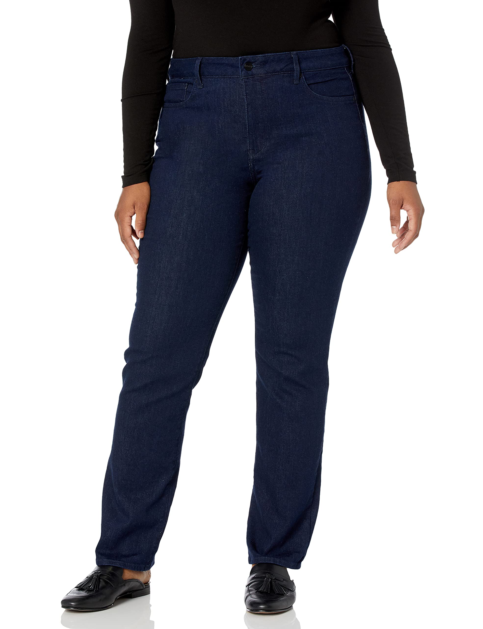 NYDJ Women's Plus Size Marilyn Straight Ankle Jeans - Slimming & Flattering Fit for Curvy Figures | Perfect for Work, Casual Outings & Everyday Comfort