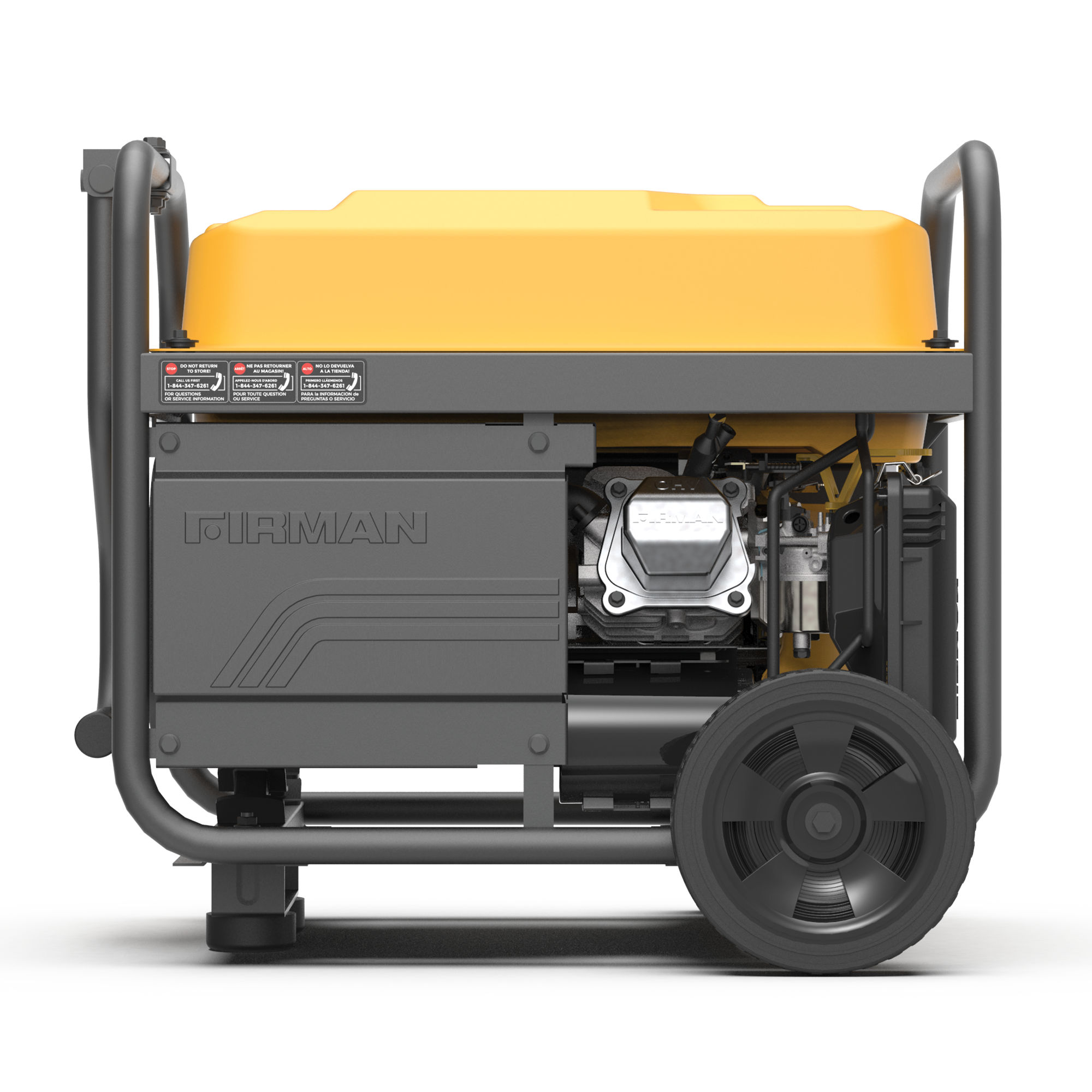 4450W Portable Gas Generator with Recoil Start - 120V Power Output for Camping, Outdoor Events & Emergency Backup
