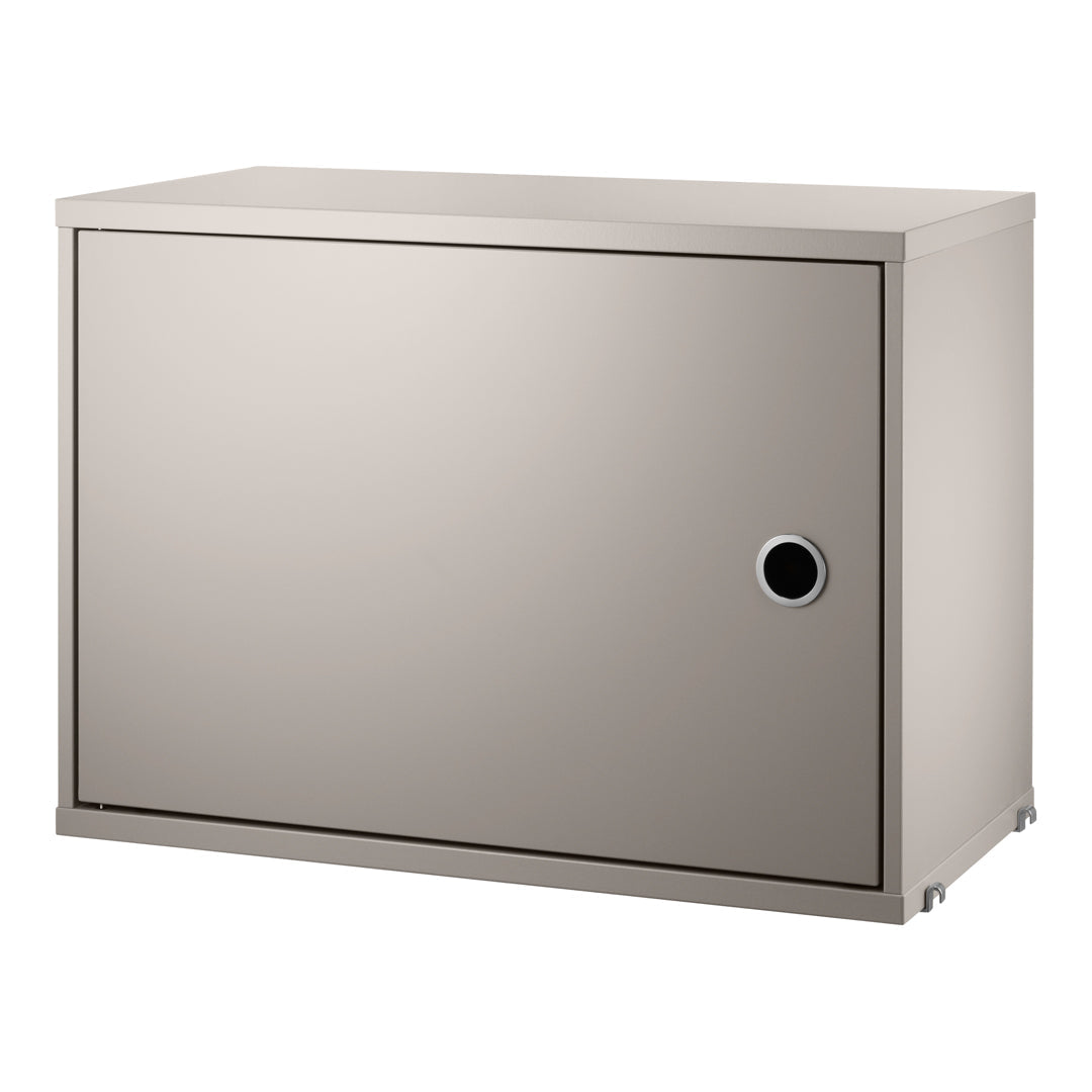 Modern Wooden Cabinet with Swing Door - Stylish Storage Solution for Living Room, Bedroom, or Office