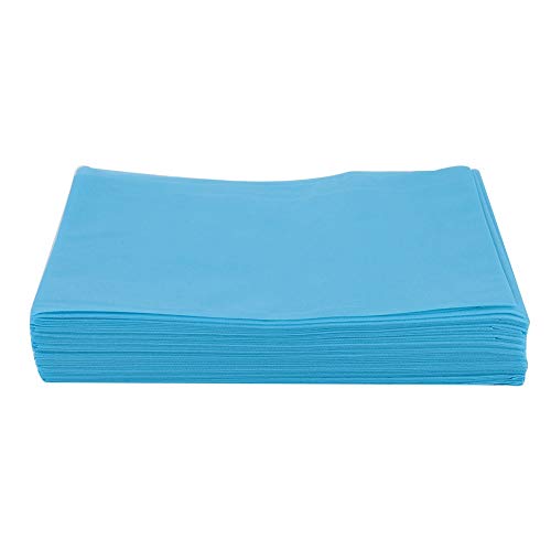 **Disposable Bed Pads - Soft, Breathable & Foldable for Beauty Salons & Pedicure Shops (Blue) | Ideal for Spa, Massage & Nail Care Services**