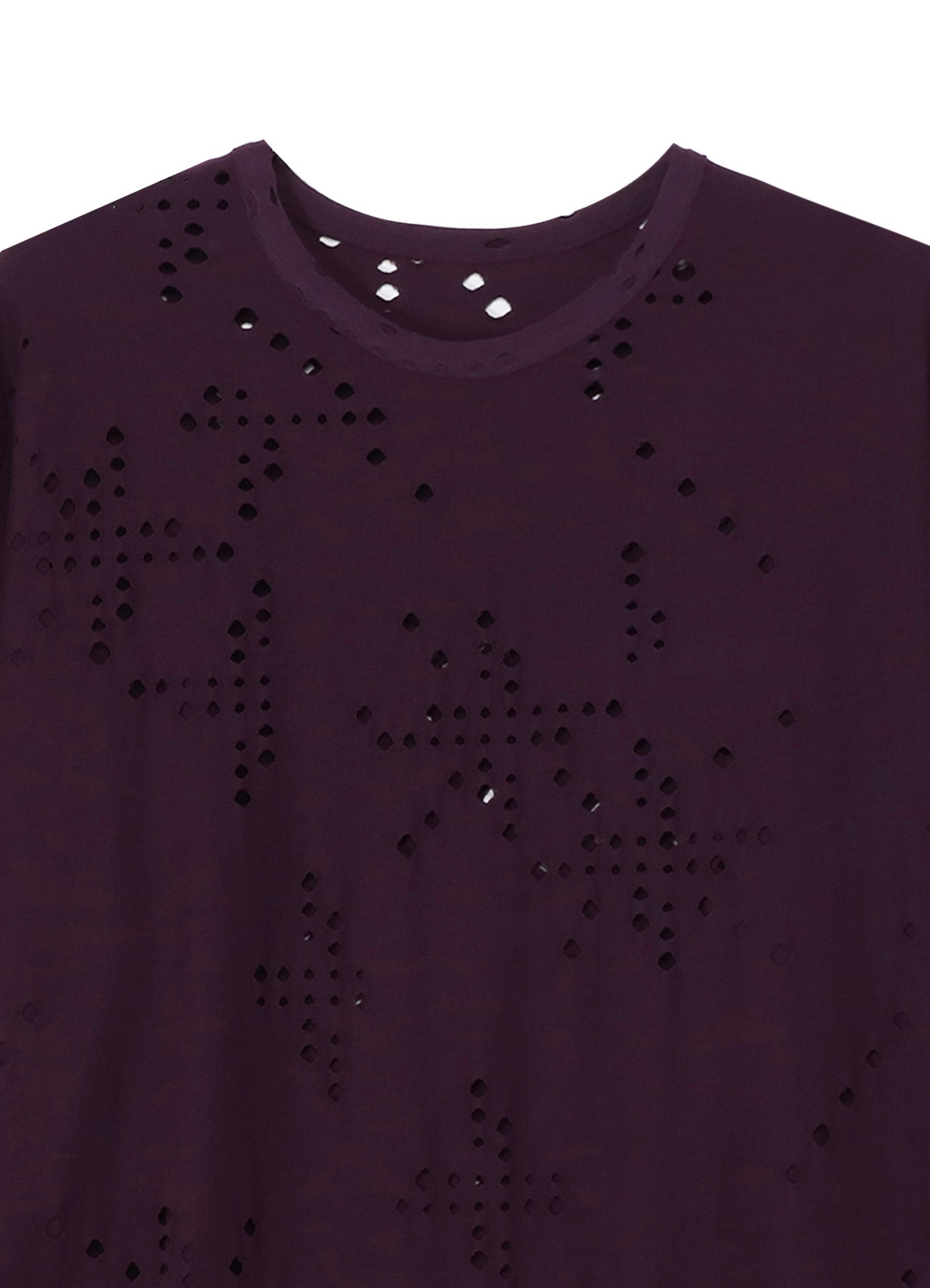 Soft Cotton Jersey Long Sleeve T-Shirt with Unique Hole Design - Oversized Fit for Women | Perfect for Casual Wear, Layering & Street Style Fashion
