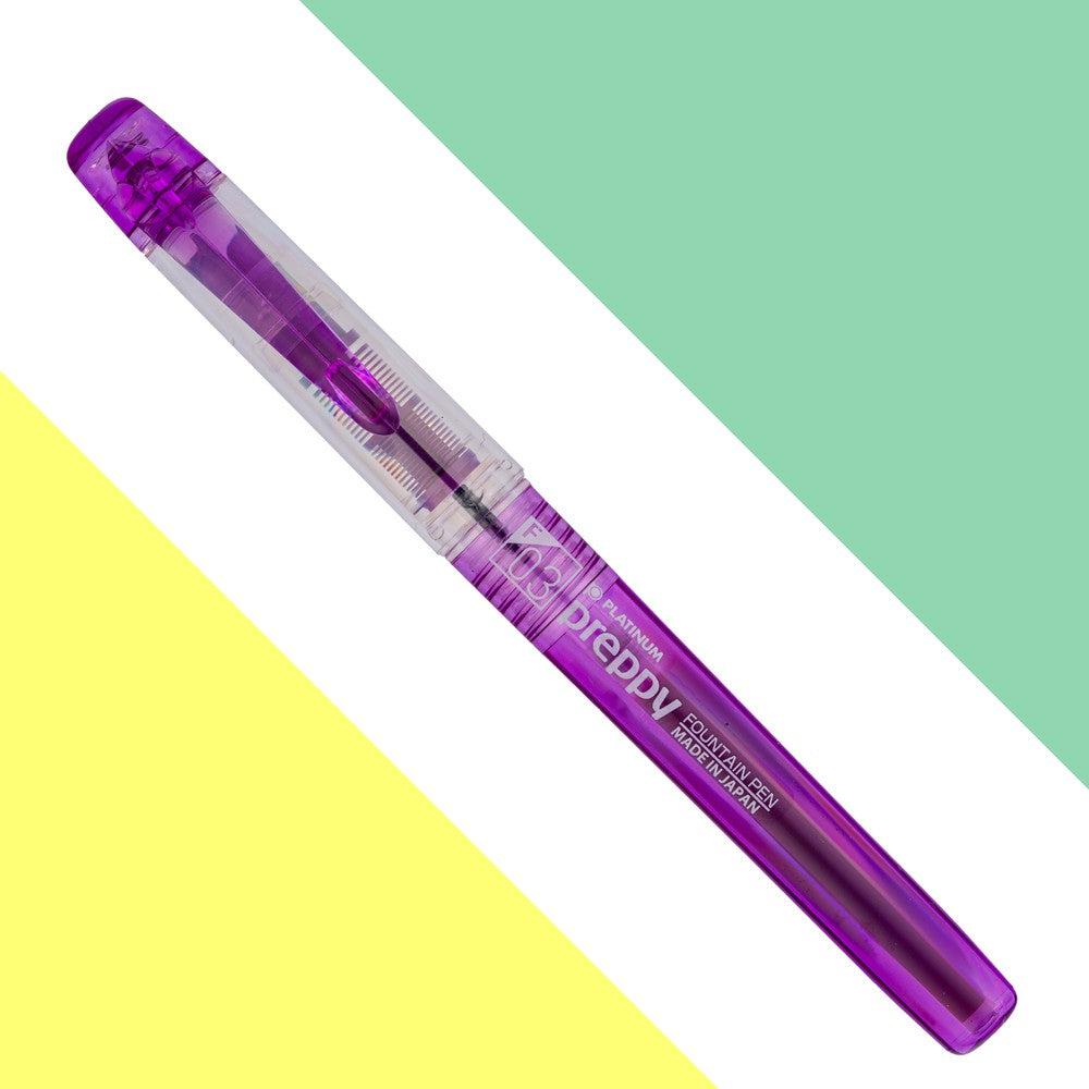 Premium Platinum Preppy Fountain Pen - Smooth Writing Fine Nib for Calligraphy, Note Taking & Gift Giving - Ideal for Students, Professionals & Pen Enthusiasts