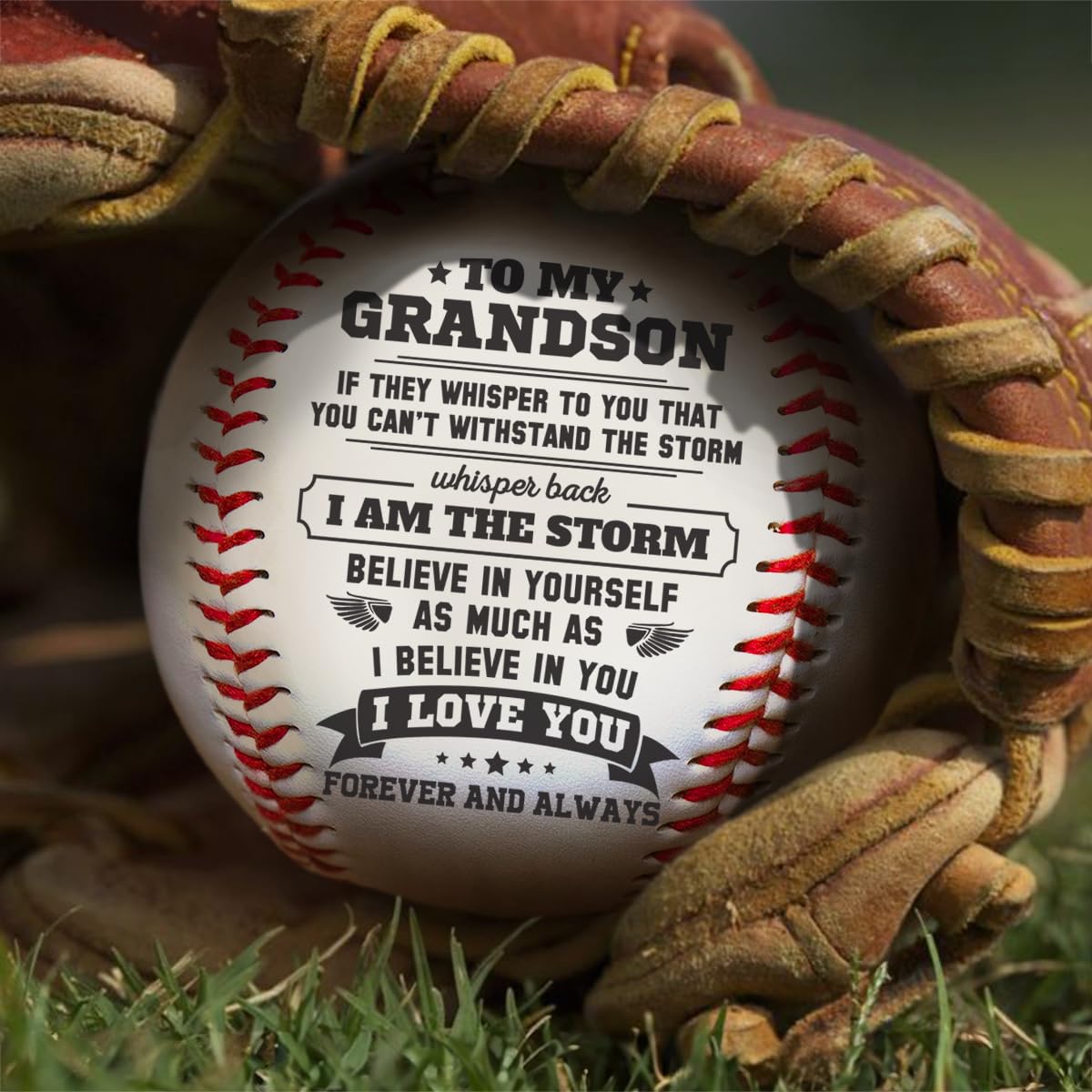 Personalized Baseball Gifts for Men & Kids - Custom Engraved Birthday, Graduation Gifts for Grandson from Grandparents - Unique Teen Boy & Men's Present for Baseball Fans - Perfect for Birthdays, Father's Day & Special Occasions