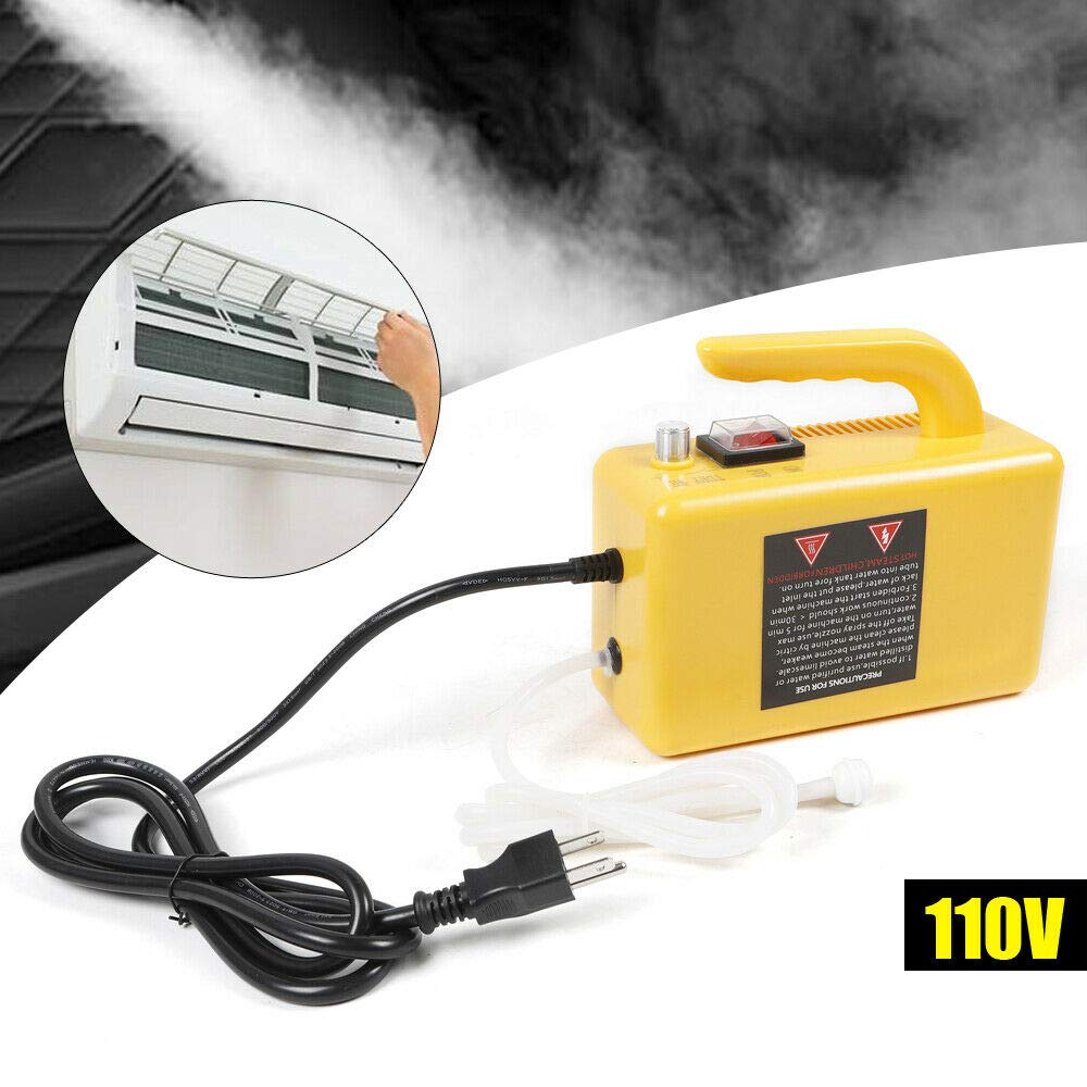 110V 1600W High Temperature Steam Cleaner - Portable Pressure Washer for Home & Commercial Use | Handheld Steam Mop for Floors, Cars, Kitchens & Bathrooms | >100℃ Hot Steam Cleaning Machine