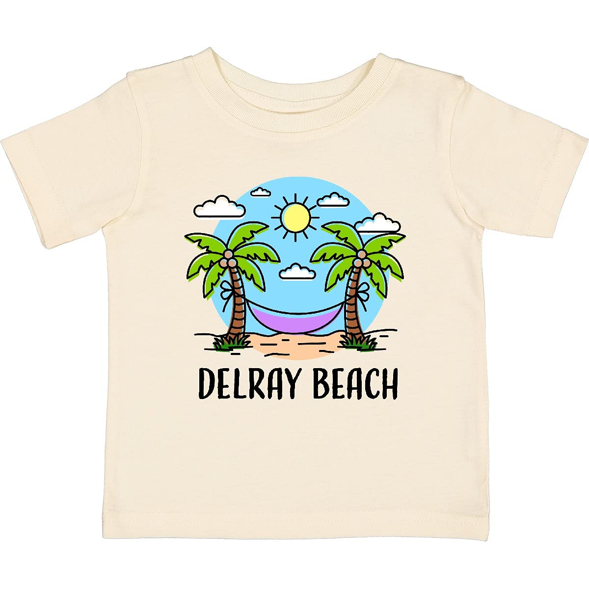 Inktastic Summer Vacation in Delray Beach Baby T-Shirt - Cute Graphic Tee for Toddlers & Infants - Perfect for Beach Trips, Family Vacations & Summer Outfits