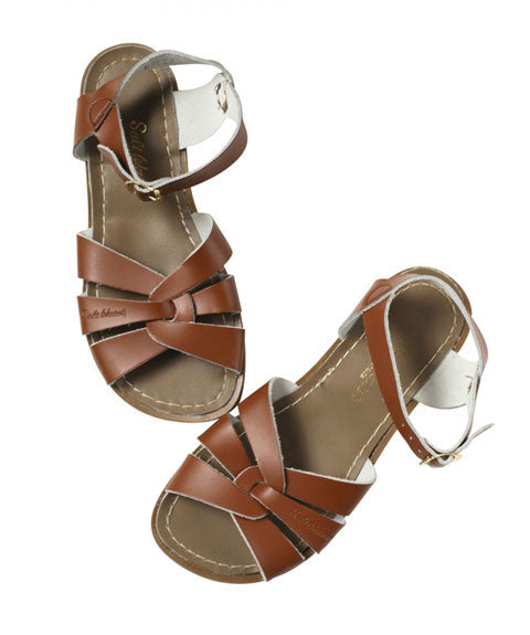 Saltwater Original Tan Sandals for Adults – Comfortable Beach & Outdoor Walking Sandals for Men & Women