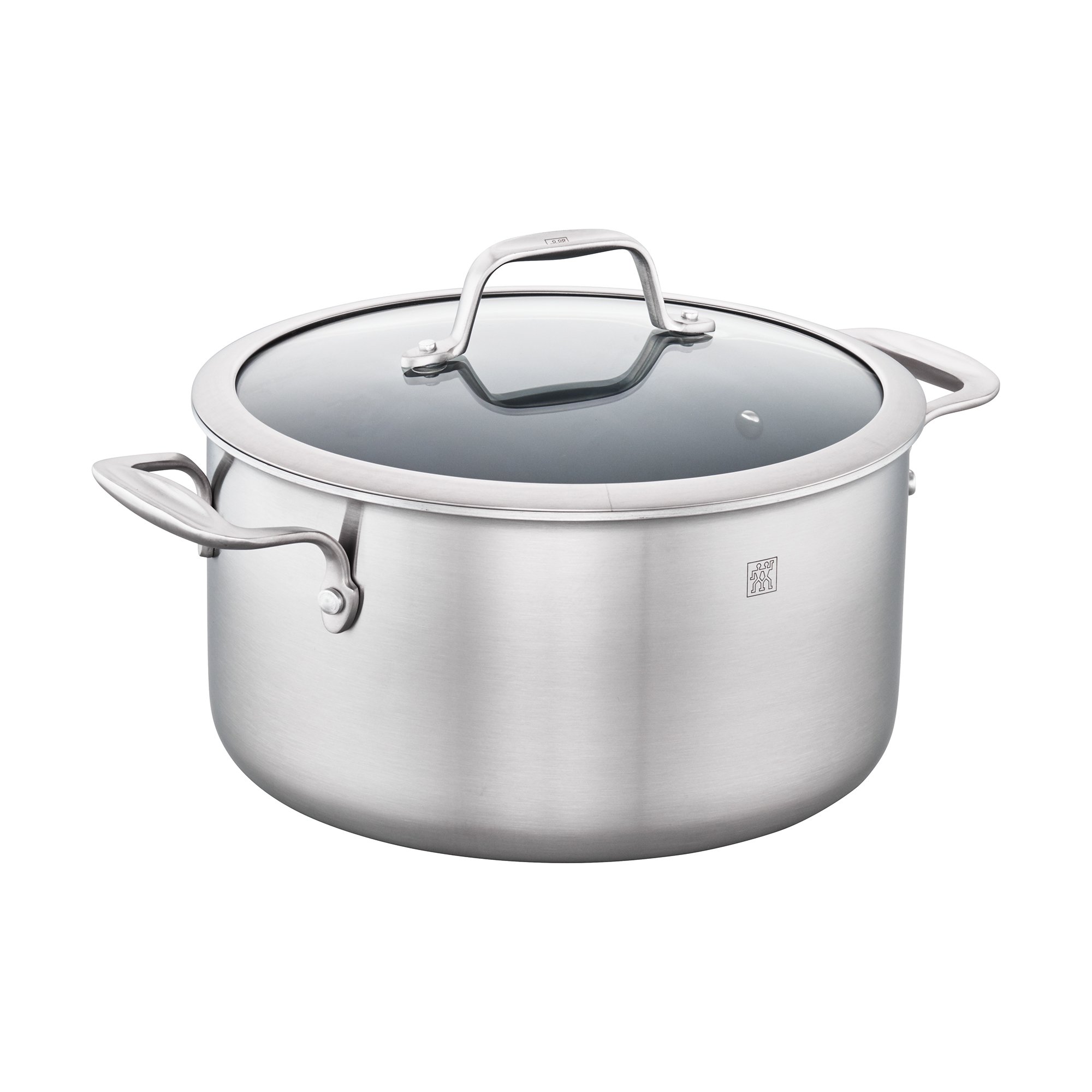 ZWILLING Spirit Ceramic Nonstick 6-Quart Dutch Oven with Stainless Steel Lid - Perfect for Braising, Stewing & Baking - Oven & Stovetop Safe Cookware for Home Chefs