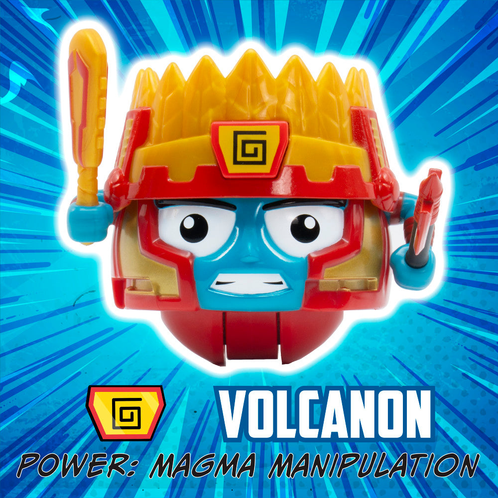 Battle Ballz: Duel Pack - Volcanon vs Evil Robot Ultimate Warrior Showdown | Action Figure Toys for Kids & Collectors | Perfect for Play Battles, Display & Gift Giving