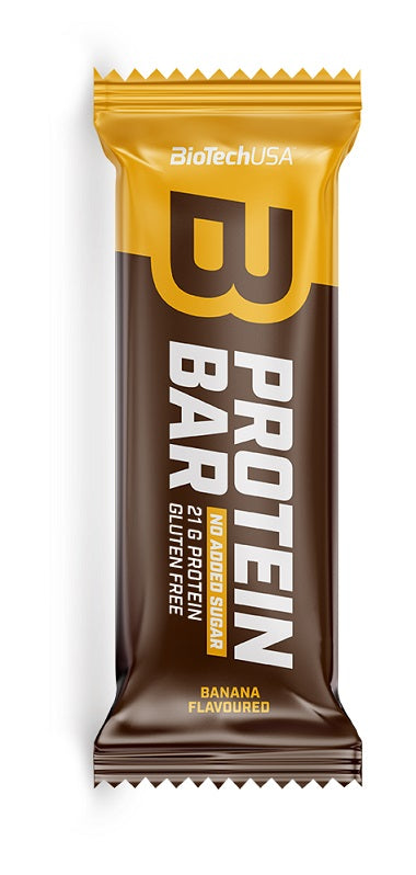 BioTechUSA Protein Bar - Banana Flavor, 16 Pack (70g Each) | High Protein Snack for Workout Recovery, Energy Boost & On-the-Go Nutrition