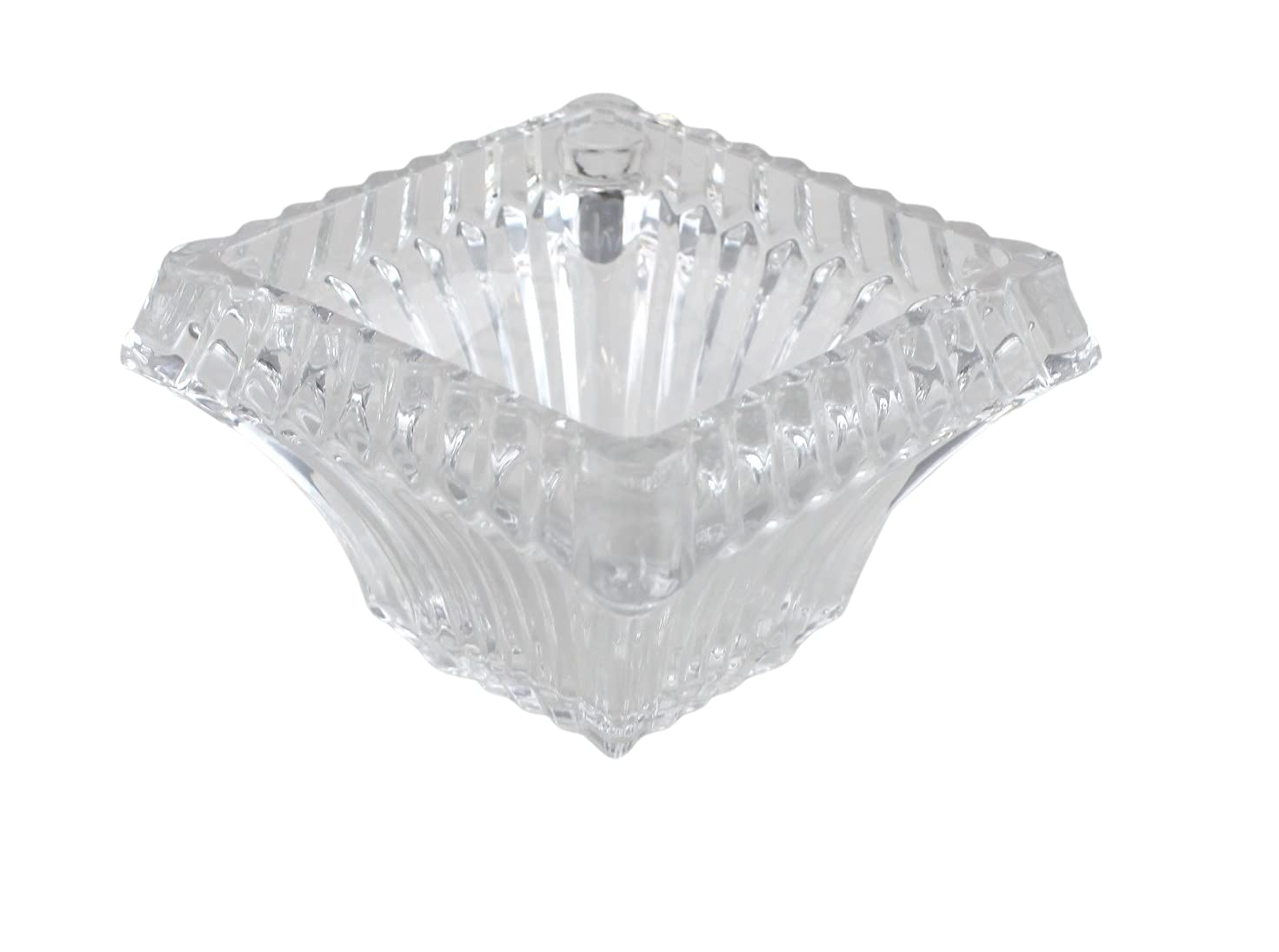 Premium Glass Candy and Sugar Bowl with Lid - 5.25