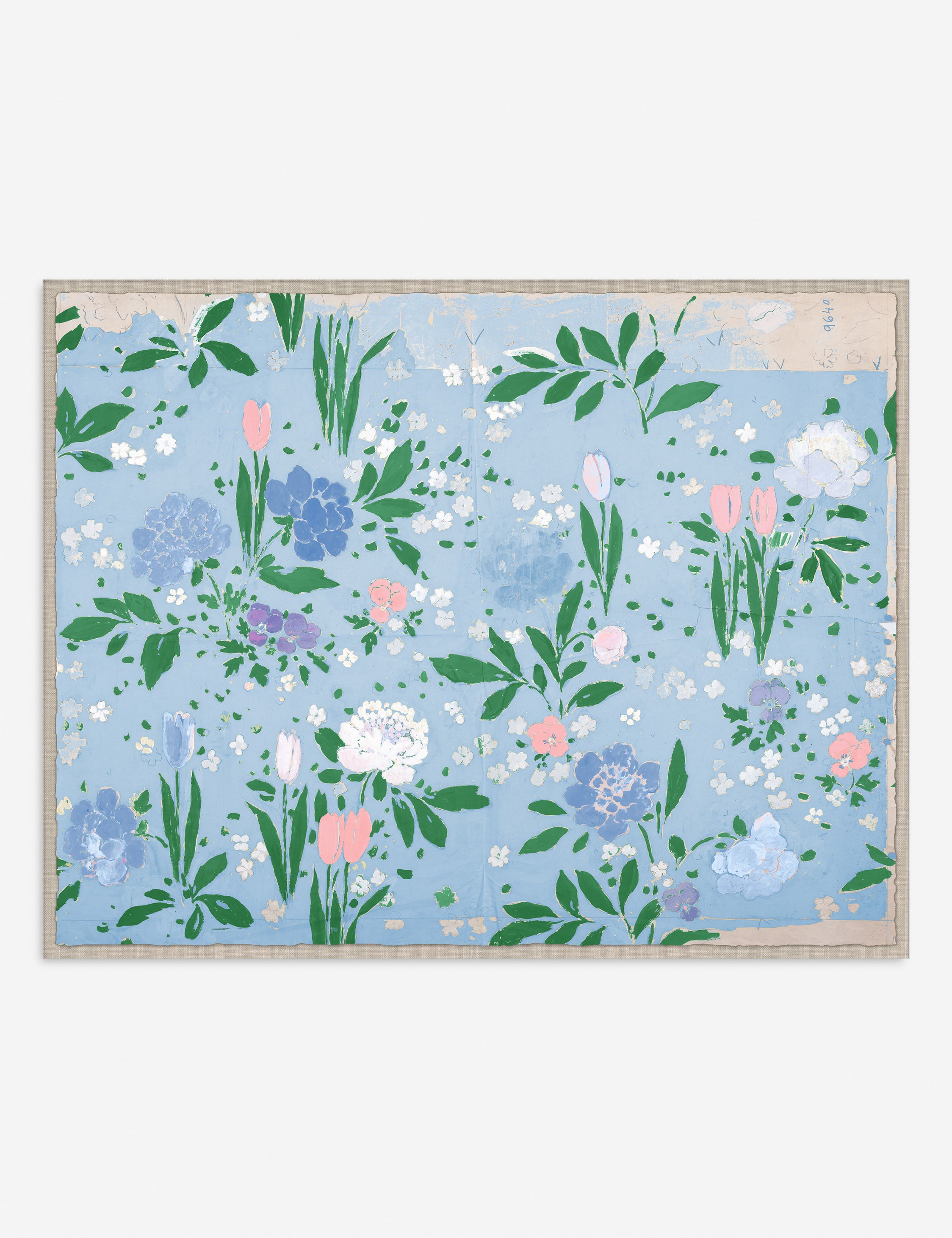 Bonjour Pivoine Print by Paule Marrot - Vintage Floral Wall Art Decor for Living Room, Bedroom & Office - Perfect French-Inspired Home Decor Gift