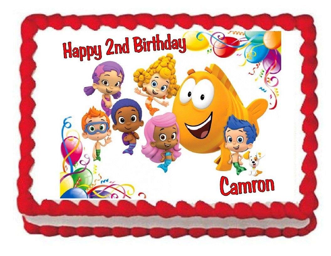 Bubble Guppies Edible Cake Topper - Custom Birthday Cake Decoration for Kids' Parties, Baby Showers & Special Celebrations