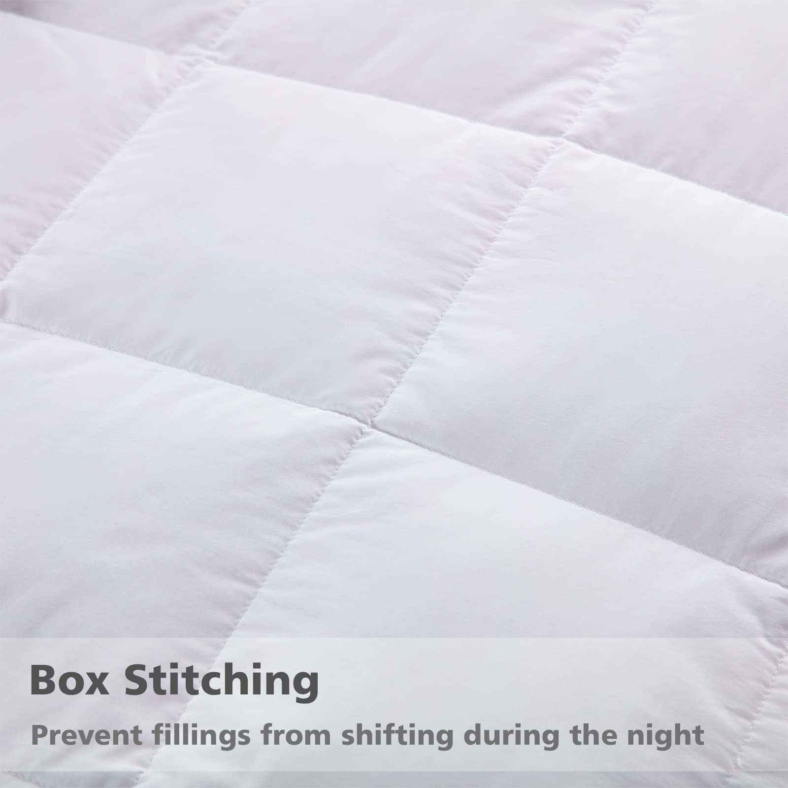 APSMILE Lightweight Down Alternative Blanket - California King Size Summer Cooling Comforter, Ultra-Soft Breathable Thin Quilt with Satin Trim (Cream White) | Perfect for Hot Sleepers, Air Conditioning Use & Guest Bedrooms