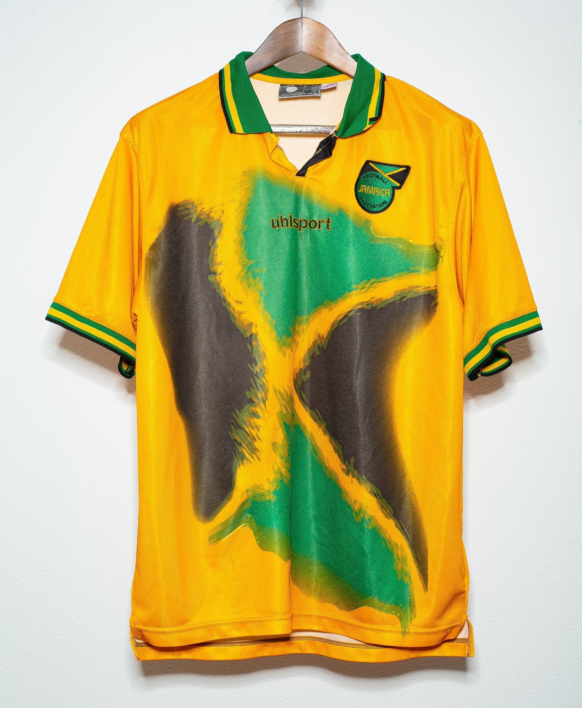 2001-2002 Jamaica National Football Team Home Jersey (Size XL) - Authentic Soccer Jersey for Fans, Collectors & Match Days