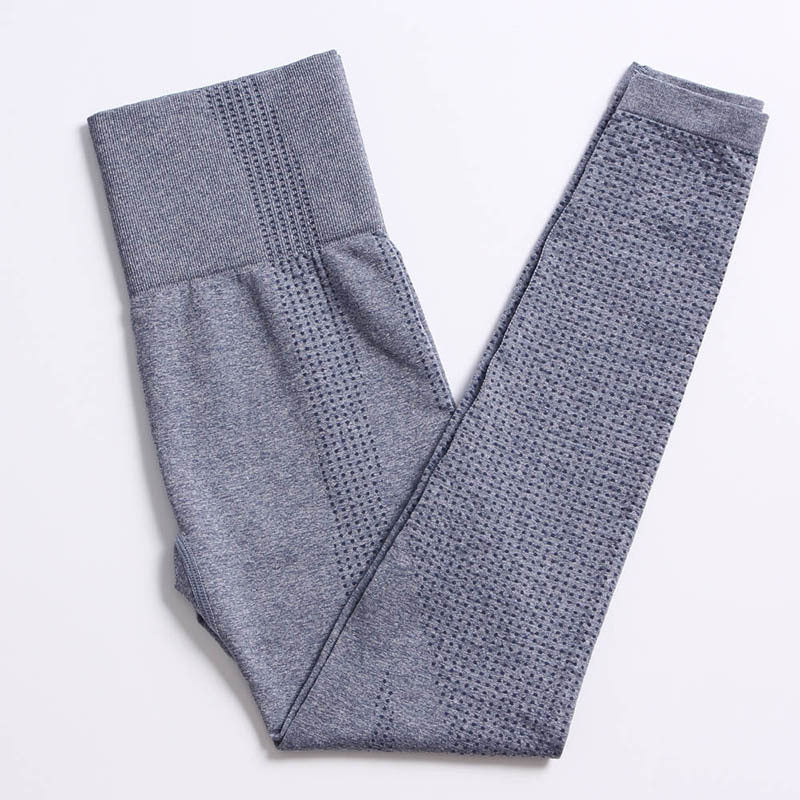 Seamless Knitted Yoga Pants for Women - High Waisted Stretchy Workout Leggings for Yoga, Gym & Lounge Wear