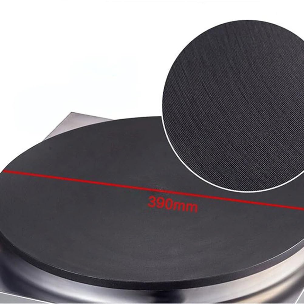 Electric Pancake Maker - Stainless Steel Non-Stick 39cm Griddle with Temperature Control | Automatic Pancake & Crepe Maker for Home, Restaurant, Breakfast, Brunch | Perfect for Family Gatherings & Commercial Kitchens