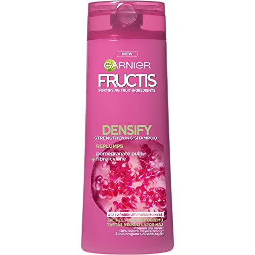 Garnier Fructis Densify Full & Plush Shampoo for Thickening & Volumizing Hair - 8.3 fl oz (250 ml) - Sulfate-Free Formula for Fine, Flat Hair - Perfect for Daily Use & Salon-Like Results at Home