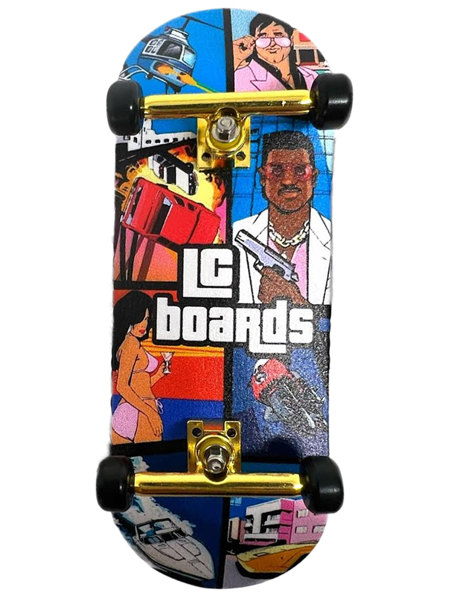 LC Fingerboards Complete Skateboard Set - Professional Mini Fingerboard for Tricks & Stunts | Perfect for Skateboarding Enthusiasts & Collectors | Great for Office Desk, Home Decor & Stress Relief