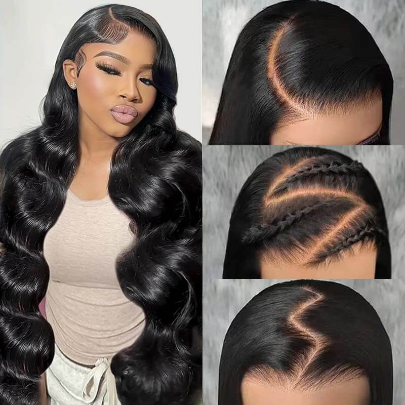 Eullair Body Wave Wigs 9x6 Parting Human Hair Lace Front Wigs - Glueless, Pre Plucked, Pre Cut, No Knots - Natural Look for Women | Perfect for Daily Wear, Parties & Special Occasions