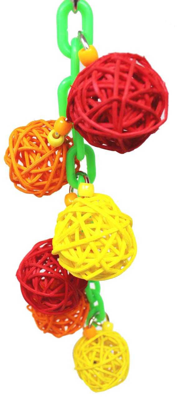 Bonka Bird Toys 829 Small Foraging Balls - Interactive Parrot Toys for Conures, Cockatiels & Lovebirds - Perfect for Mental Stimulation & Playtime