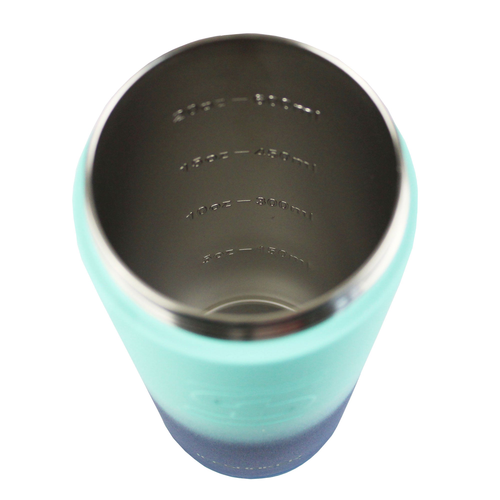 FIT2SERVE 26oz Protein Shaker Bottle with Lid - Navy Mint Ombre Gradient Design - Perfect for Gym, Workouts, and Post-Workout Recovery