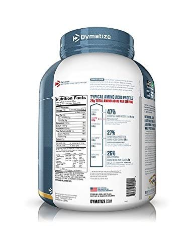 Dymatize ISO 100 Hydrolyzed Whey Protein Isolate Powder - Cookies & Cream Flavor - 1.6 lb (25 Servings) for Post-Workout Recovery & Muscle Growth