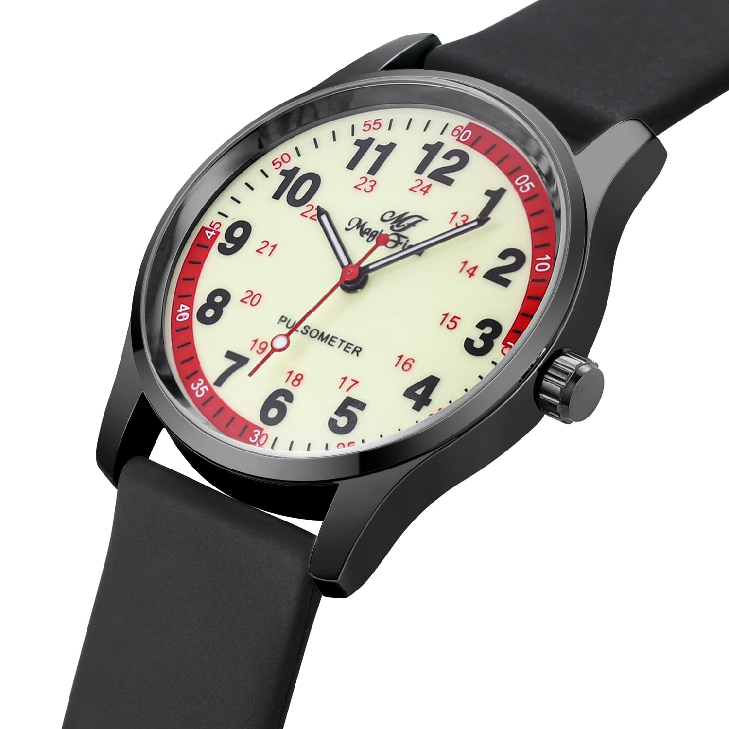 SIBOSUN Nurse Watch - Easy to Read Waterproof Medical Watch with Luminous Hands & Quick Release Silicone Strap for Nurses, Doctors & Medical Students | Perfect for Hospital Shifts, Clinical Rotations & Healthcare Professionals