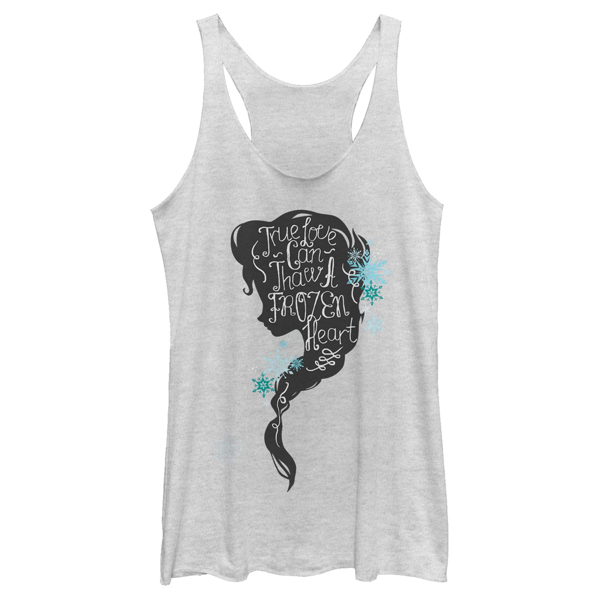 Fifth Sun Women's Frozen True Thaw Tri-Blend Racerback Layering Tank Top - Soft Breathable Fabric for Casual Wear, Yoga & Summer Outfits