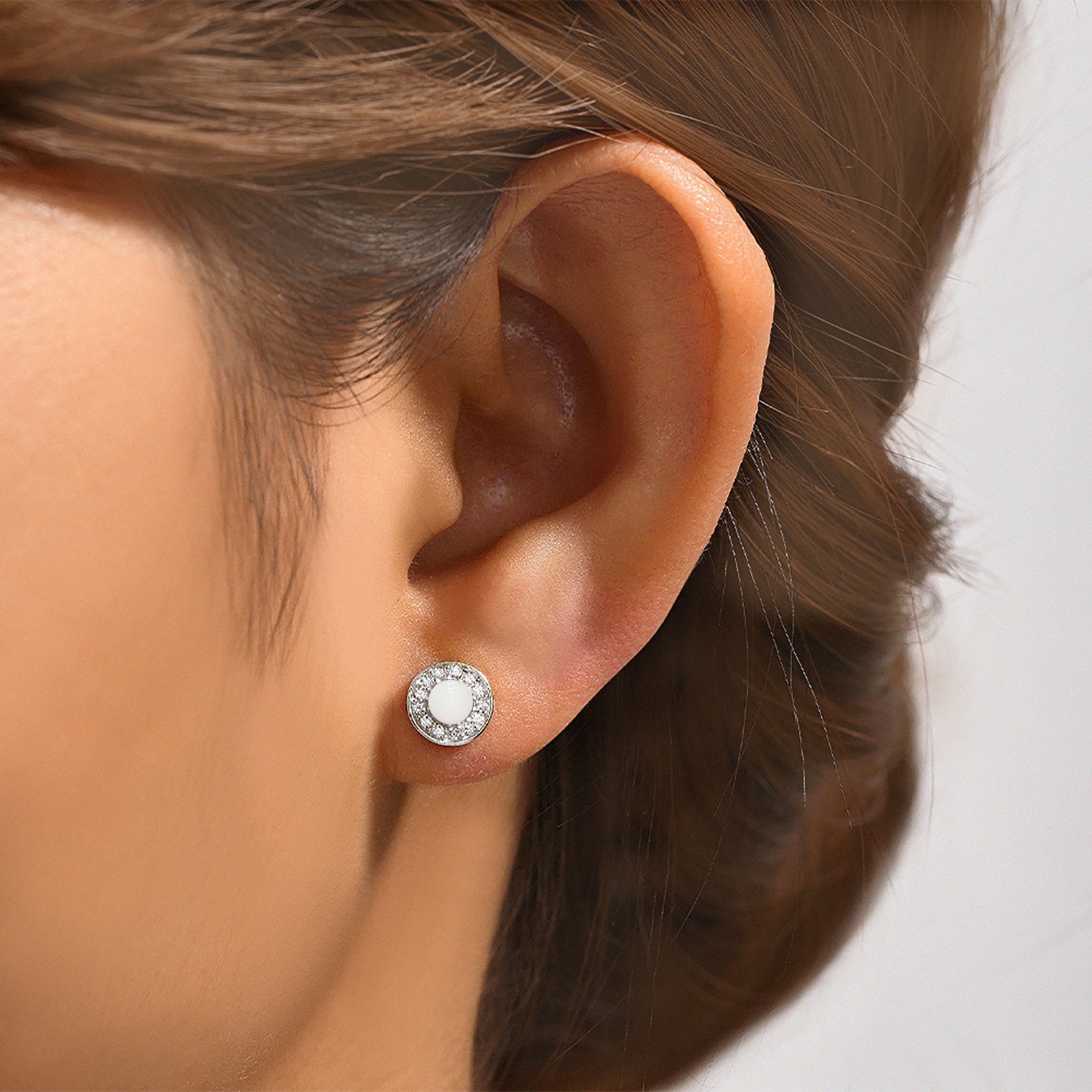 Radiant Halo Breastmilk Jewelry - Sterling Silver Keepsake Earrings for Nursing Moms | Perfect Gift for Breastfeeding Mothers & New Moms | Wear to Baby Showers, Mother's Day & Special Occasions