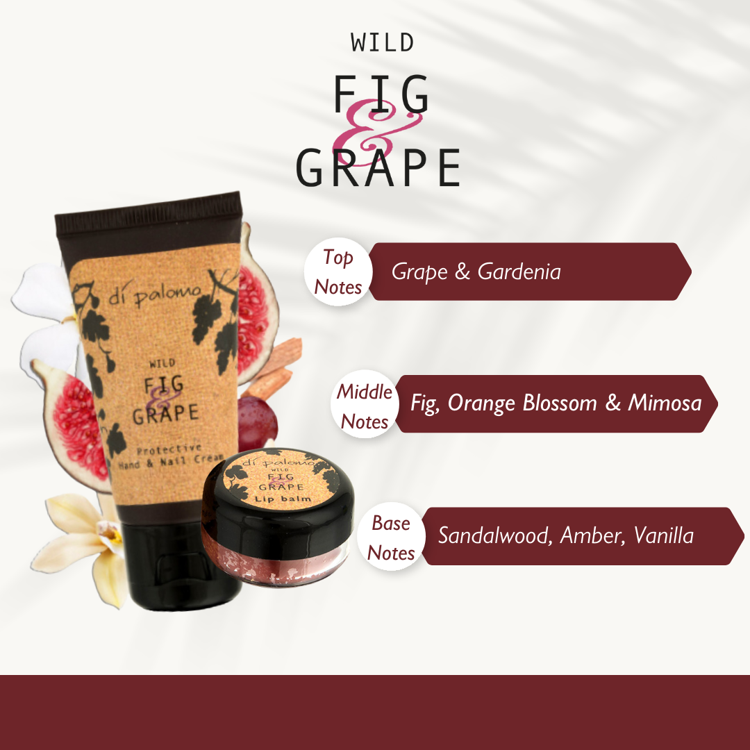 Di Palomo Wild Fig & Grape Luxury Handbag Essentials Set - Travel Size Perfume & Body Lotion Gift Set for Women - Perfect for Date Night, Office & Weekend Getaways