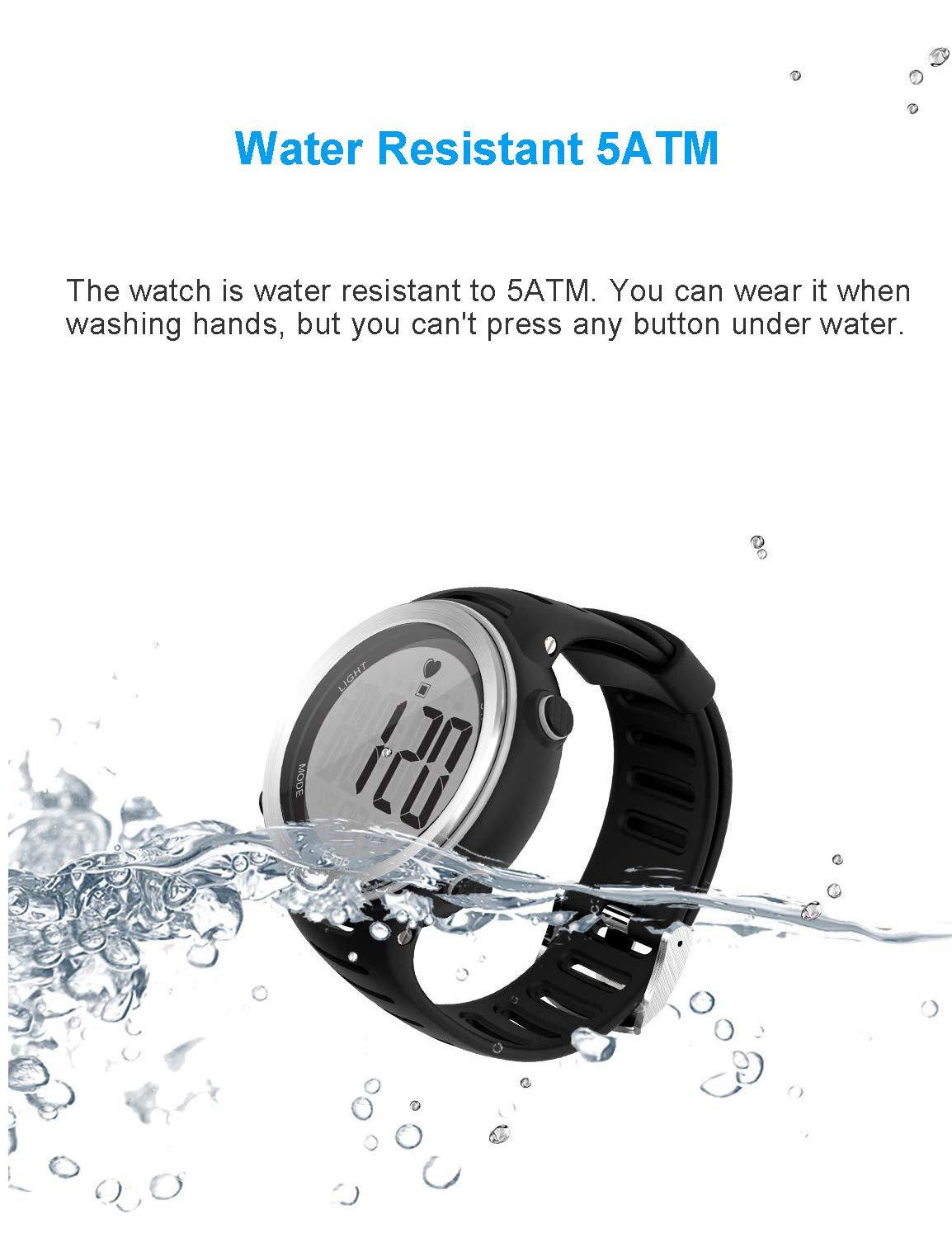 EZON Heart Rate Monitor Chest Strap - Wireless Bluetooth HRM for Running, Cycling & Workouts - Waterproof Fitness Tracker with Stopwatch & Alarms - Compatible with Smartwatches & Gym Equipment (Ideal for Cardio, HIIT & Cross Training)