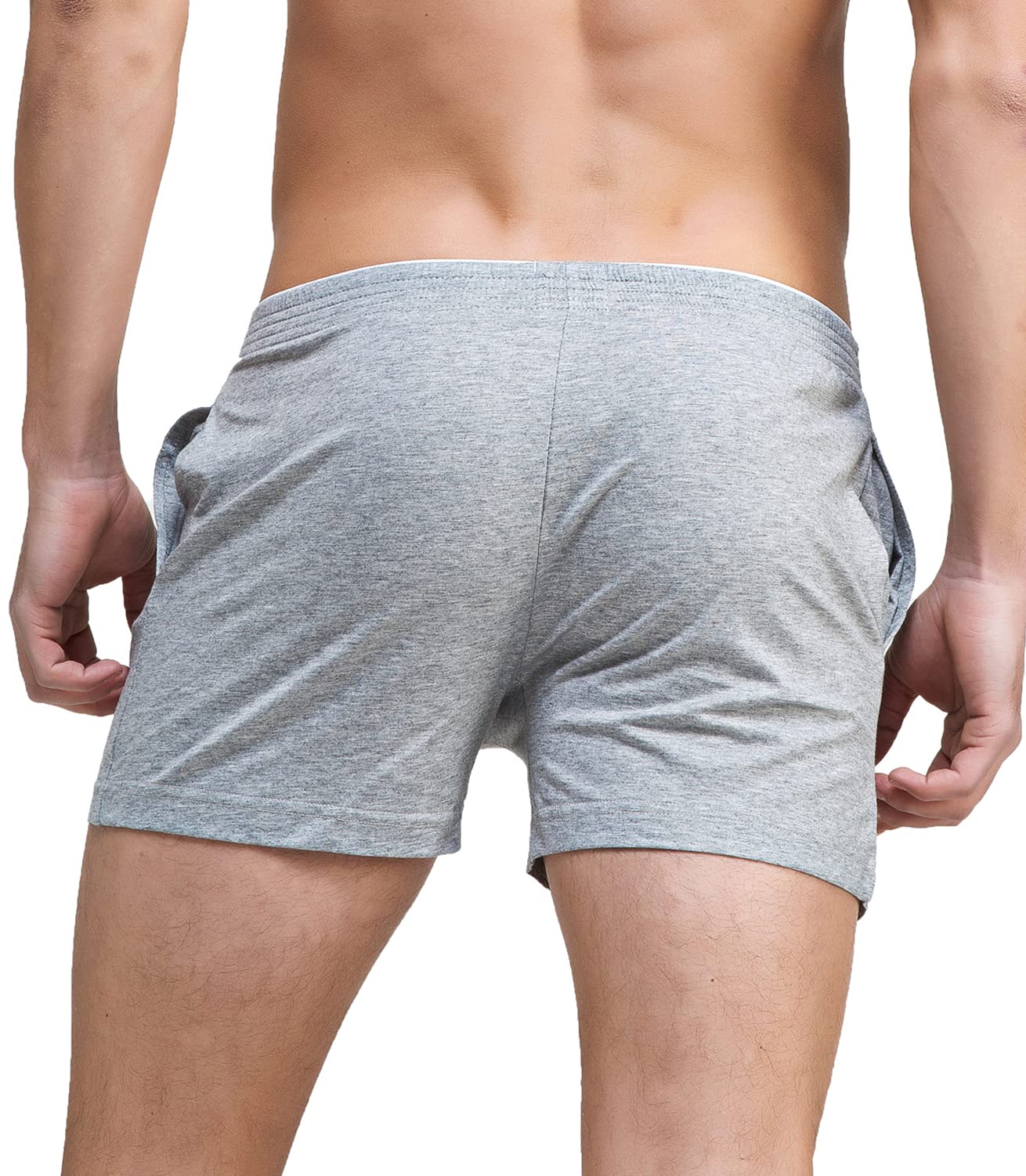 Men's Soft Lounge Pajama Shorts with Pockets - Comfortable Sleepwear for Relaxing at Home & Summer Nights