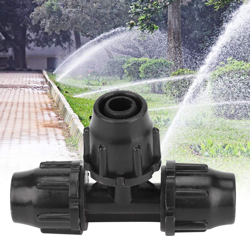 Zerodis 3-Way Connector Hose Fitting Tee - 20PCS Heavy Duty Water Diverter for Garden Irrigation, Agricultural Watering & Hydroponics Systems - Perfect for Lawn Sprinklers, Drip Irrigation & Greenhouse Supplies