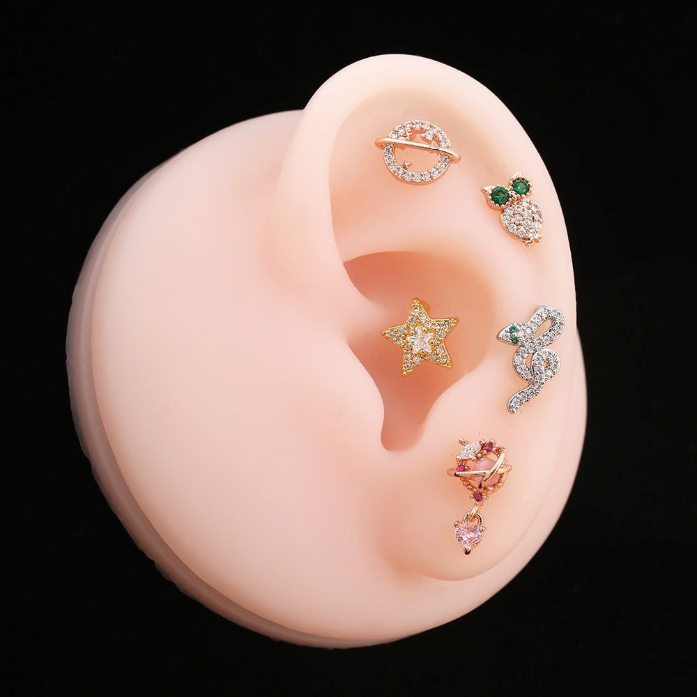 20G Cute Fruits Conch Stud Helix Stud Earrings for Women | EGD0488 | Perfect for Everyday Wear, Parties, and Gifts