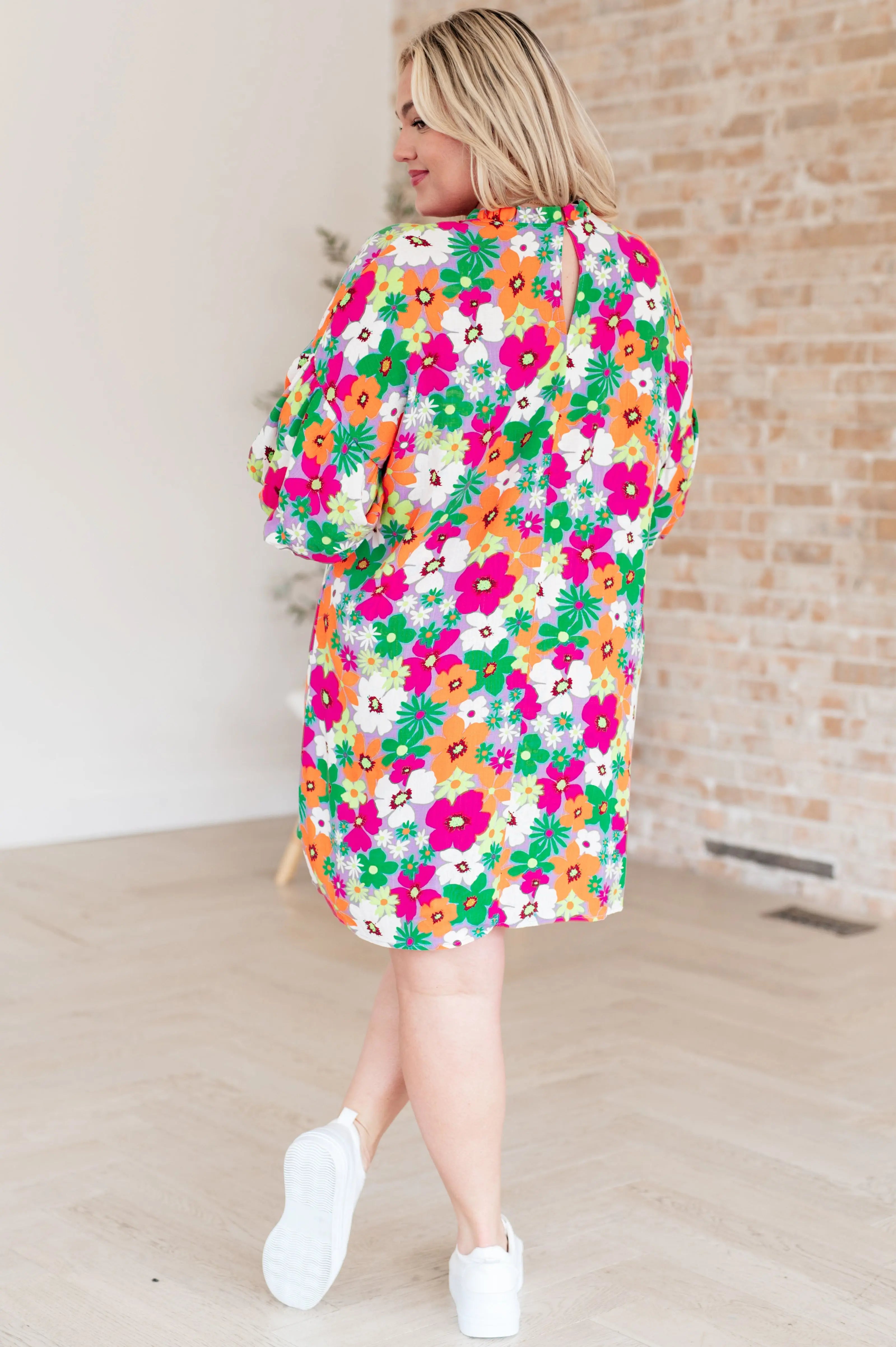 Bubble Sleeve Dress for Women - Flowy Short Sleeve Summer Dress - Perfect for Beach, Vacation, and Casual Outings
