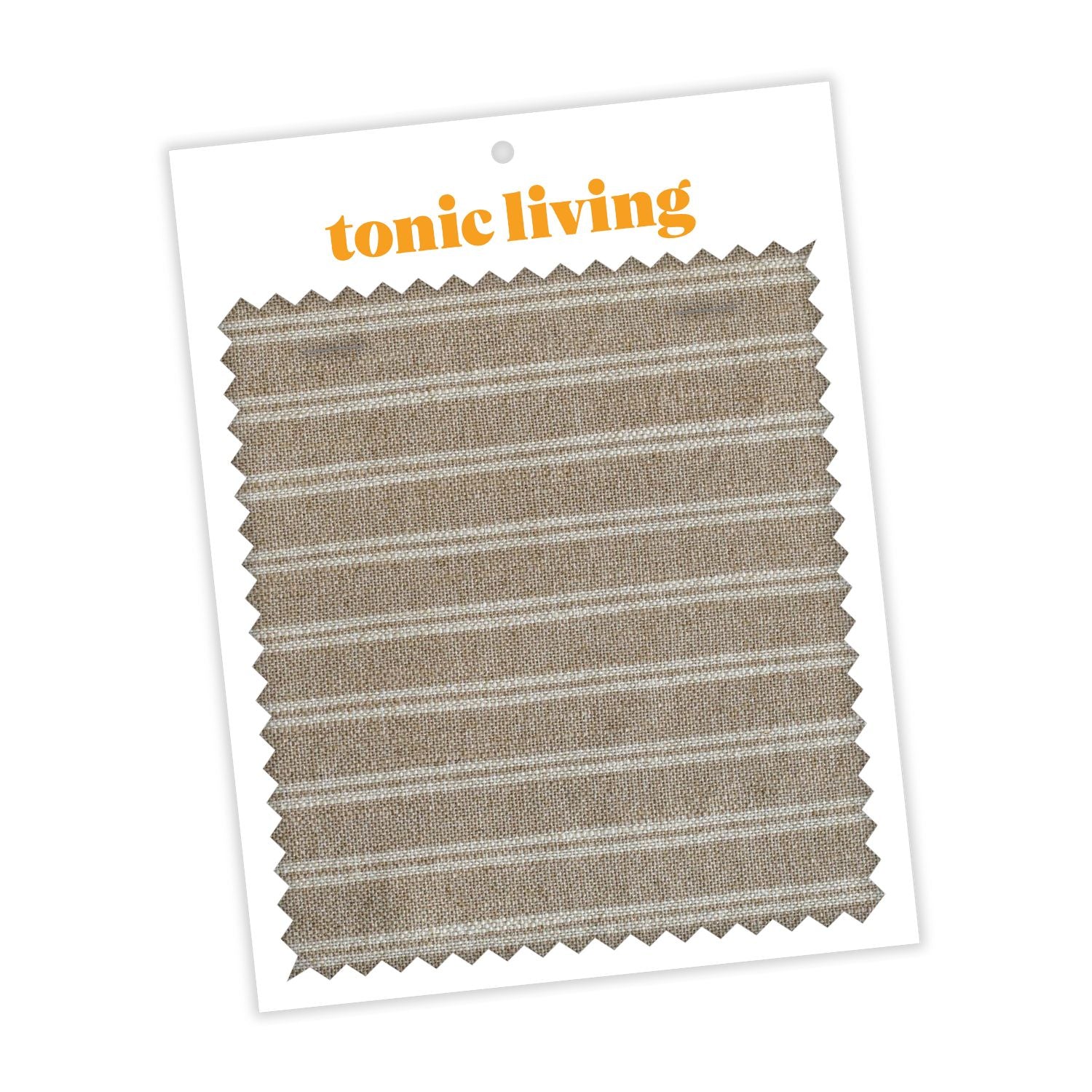 Conway Stripe Bark Fabric Swatch - Premium Upholstery & Decor Material for Furniture, Curtains, and Home Decor Projects