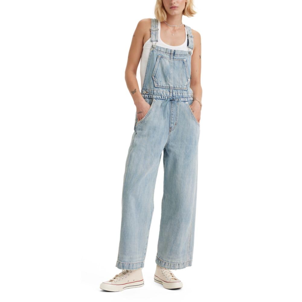 Levi's Women's Apron Overalls - Denim Bib Overalls for Women, Vintage Style Workwear & Casual Outfits - Perfect for Gardening, Cooking, DIY Projects & Casual Wear