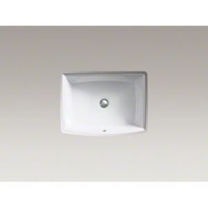Kohler K-2355-58 Undermount Bathroom Sink - 1-Bowl Design with Overflow in Thunder Grey | Perfect for Modern Bathroom Renovations & Small Space Solutions