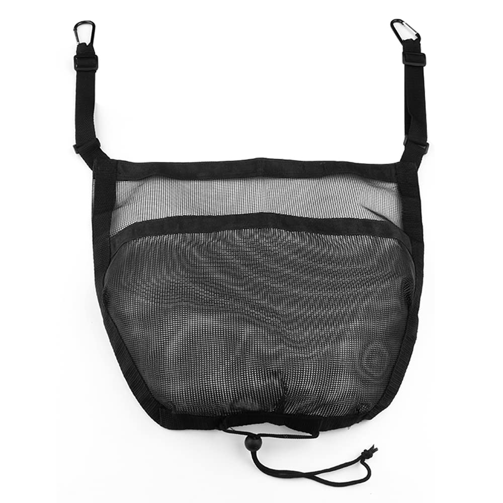 Car Seat Back Mesh Storage Bag - Organizer for Driver & Passenger - Auto Accessories with Wallet Holder - Black | Perfect for Road Trips, Commuting & Family Travel