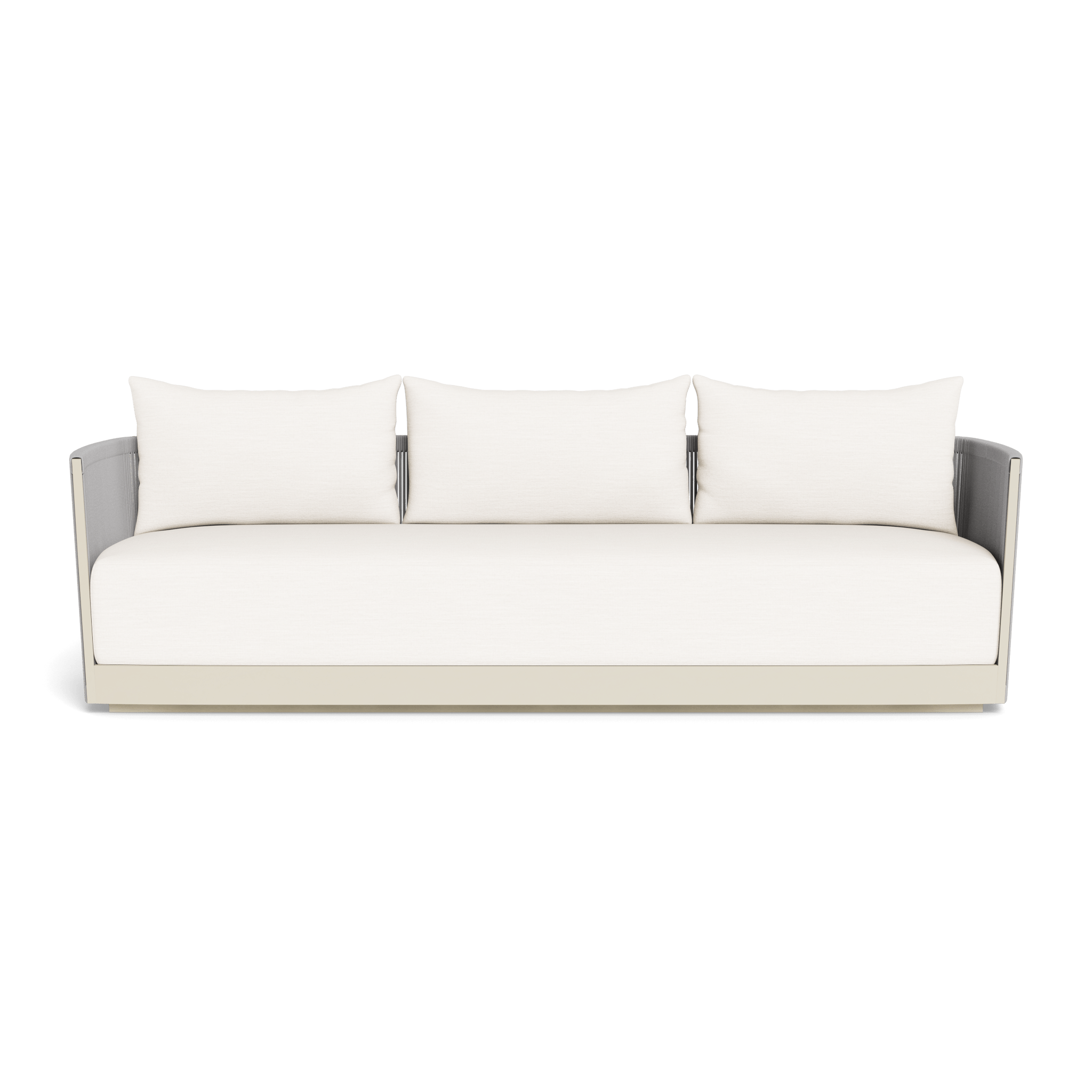Antigua 3-Seat Sofa - Modern Fabric Living Room Couch for Small Spaces, Home & Office Use - Perfect for Lounging, Entertaining, and Relaxing