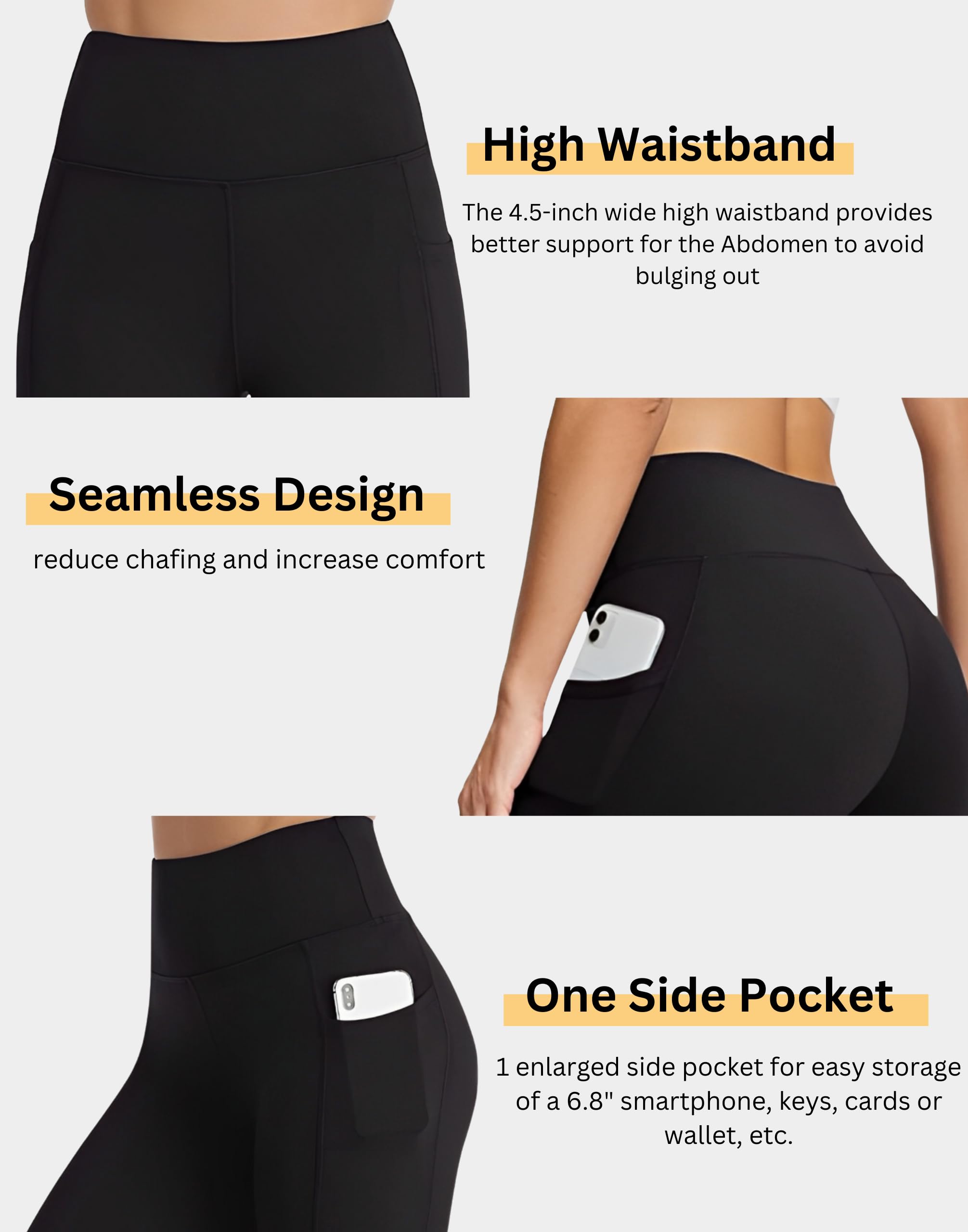 KASHIKAY CREATION High Waist Workout Shorts for Women - Gym Yoga Cycling Running Activewear with Pockets - Perfect for Fitness, Sports & Casual Wear