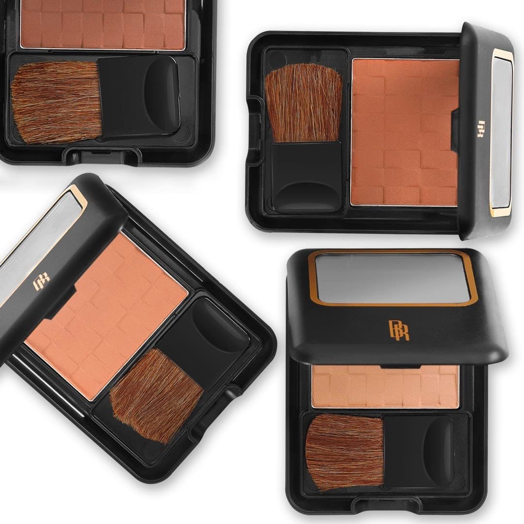 Black Radiance Pressed Powder - Deep Ebony 0.14 oz | Oil Control & Shine Reduction | Matte Finish for All-Day Wear | Perfect for Oily Skin & Touch-Ups On-The-Go