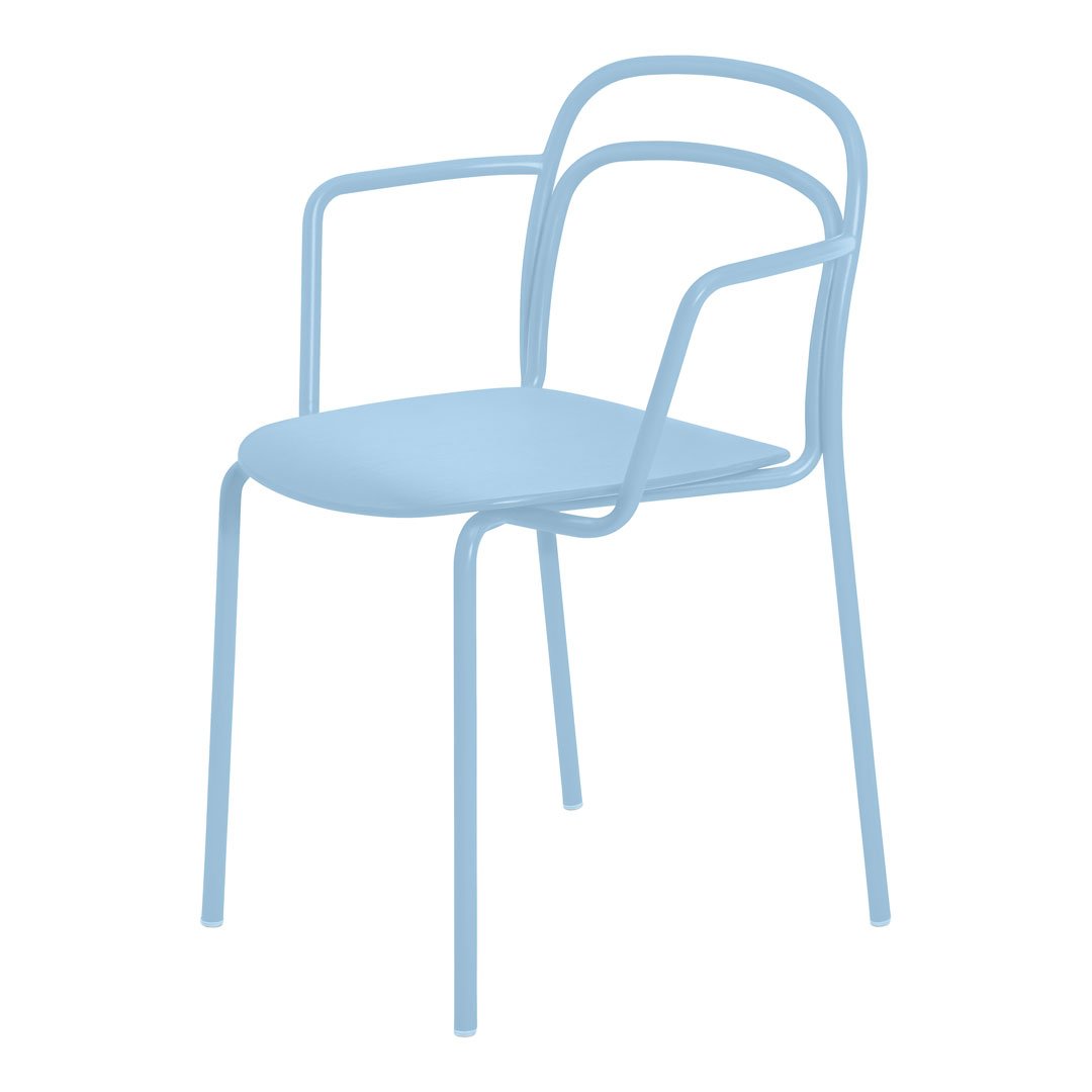 Catty Cafe Chair with Arms - Stackable Modern Bistro Chair for Coffee Shops, Restaurants & Home Dining - Durable & Space-Saving Design