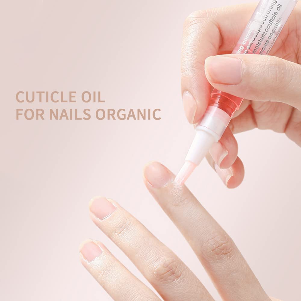 Nail Cuticle Oil Pen - Nourishing Nail Care Kit for Dry & Damaged Cuticles | Perfect for Manicures, Pedicures & At-Home Nail Repair
