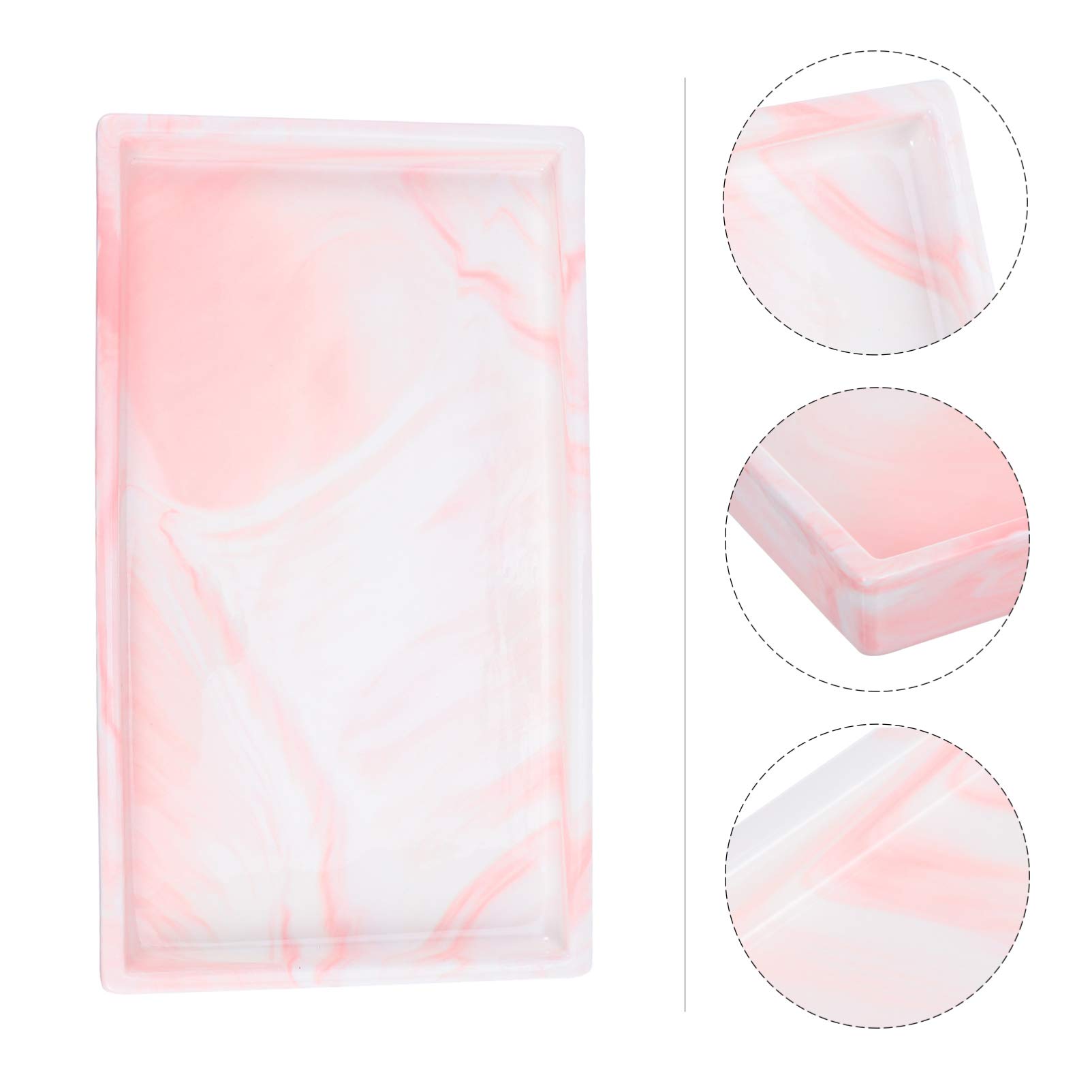 Elegant Marble Ceramic Jewelry Dish - Round Ring & Trinket Tray for Bathroom Vanity, Spa Decor, Hand Towel Holder & Decorative Storage Plate - Perfect for Home Organization & Gift Giving