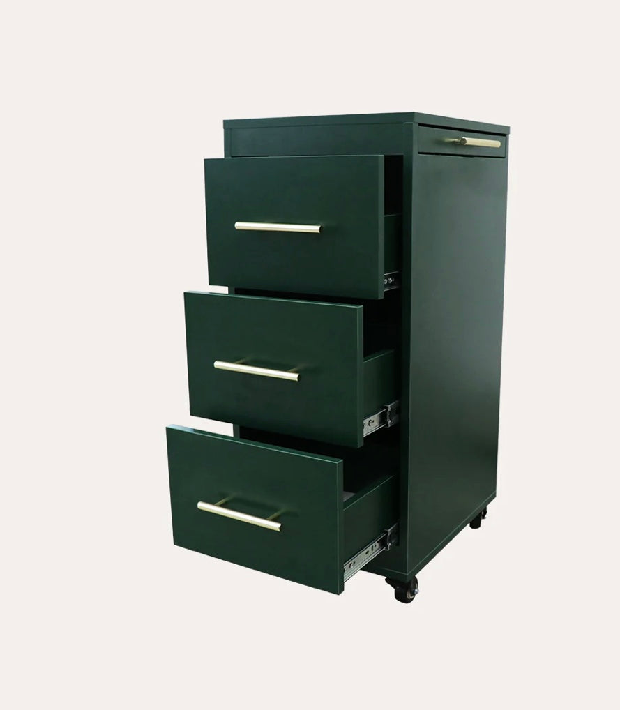 Broadway Salon Cart - Professional Rolling Hair Styling Station with Storage for Salons & Home Use | Perfect for Hairdressers, Makeup Artists & Beauty Professionals