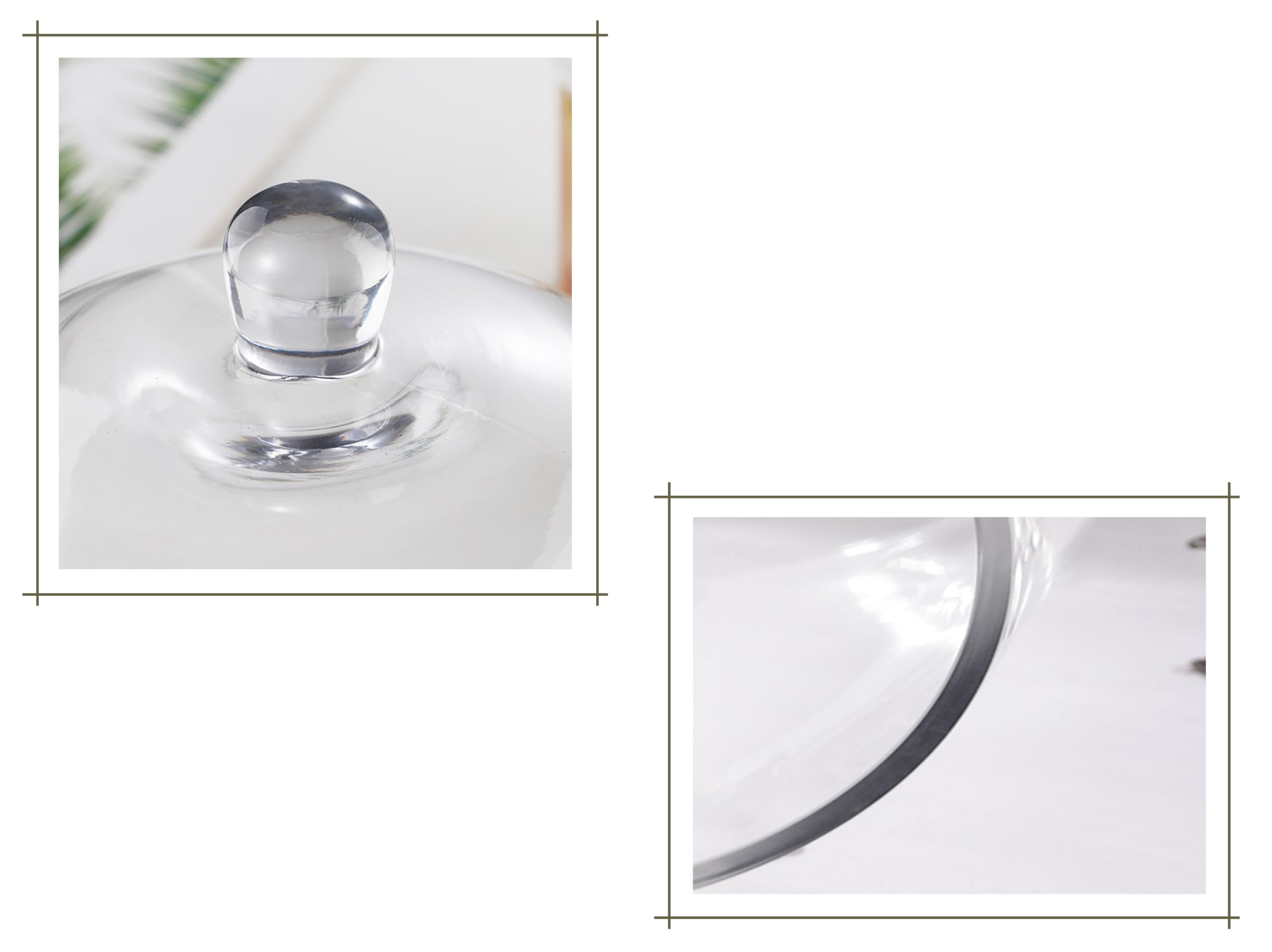 Handmade Sturdy Glass Cake Dome - 12