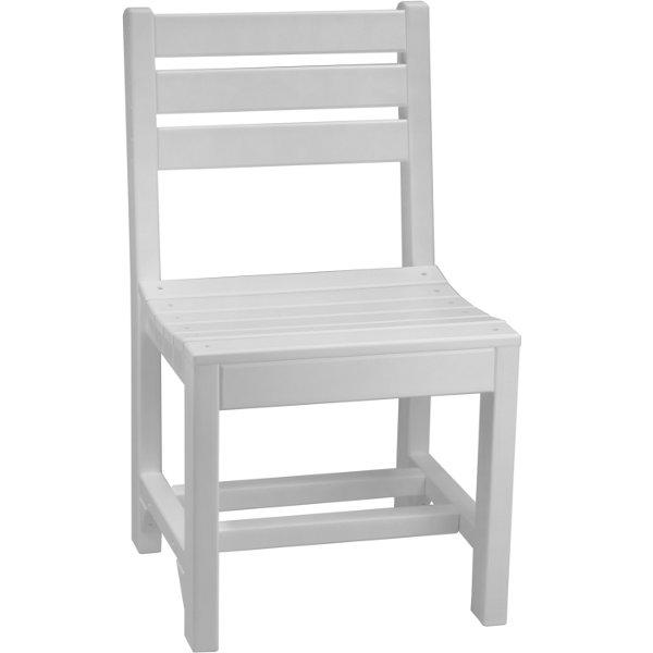 Island Side Chair - Modern Wicker Patio Dining Chair for Outdoor, Garden, Poolside & Porch Use - Lightweight & Durable Rattan Furniture for Backyard, Deck & Balcony