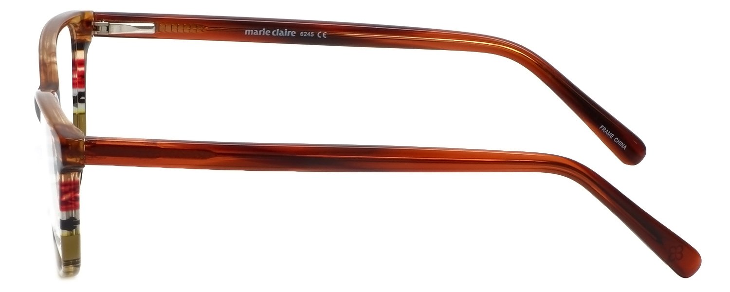 Marie Claire Designer Reading Glasses MC6245-APS in Apple Stripe | 52mm Blue Light Blocking Readers for Women | Perfect for Reading, Computer Work & Fashion Accessories